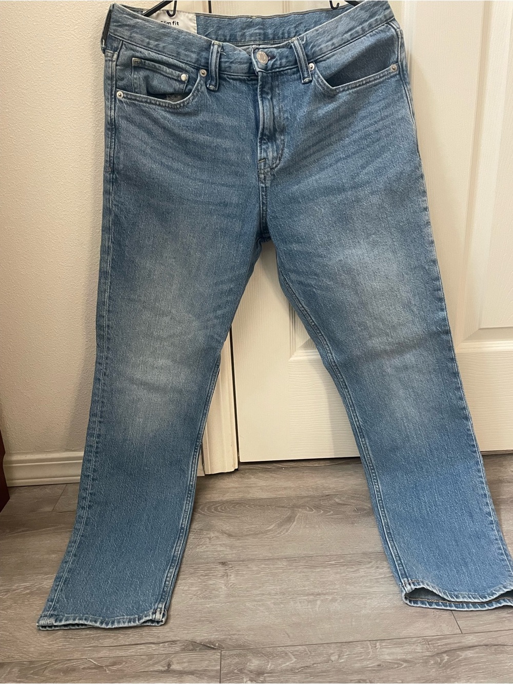 H&M Men's Slim Jeans in Light Blue Denim